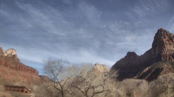 Weather camera view of Zion Canyon Village.