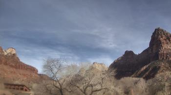 Weather camera view of Zion Canyon Village.