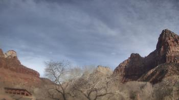 Weather camera view of Zion Canyon Village.