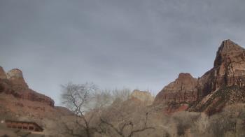 Weather camera view of Zion Canyon Village.