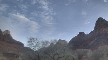 Weather camera view of Zion Canyon Village.