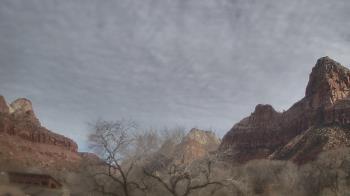 Weather camera view of Zion Canyon Village.