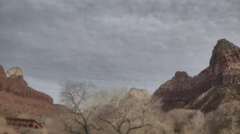 Weather camera view of Zion Canyon Village.