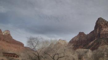 Weather camera view of Zion Canyon Village.