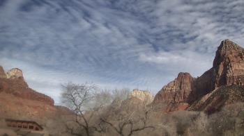 Weather camera view of Zion Canyon Village.