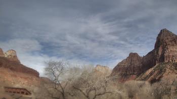 Weather camera view of Zion Canyon Village.