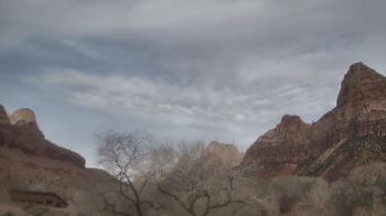 Weather camera view of Zion Canyon Village.