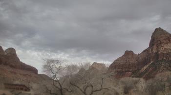 Weather camera view of Zion Canyon Village.