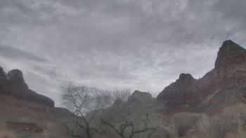 Weather camera view of Zion Canyon Village.