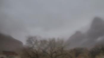 Weather camera view of Zion Canyon Village.