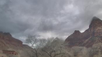 Weather camera view of Zion Canyon Village.