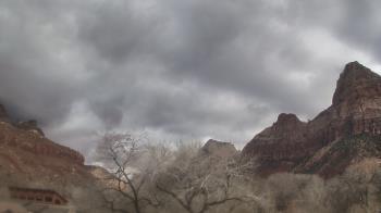 Weather camera view of Zion Canyon Village.
