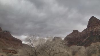 Weather camera view of Zion Canyon Village.