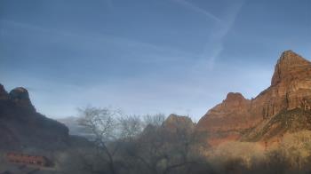 Weather camera view of Zion Canyon Village.