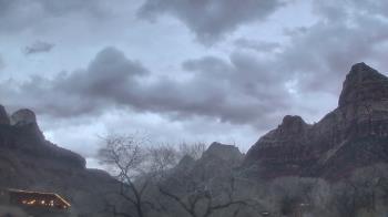 Weather camera view of Zion Canyon Village.
