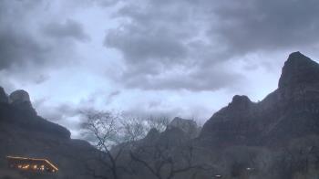 Weather camera view of Zion Canyon Village.