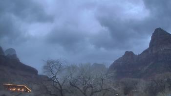 Weather camera view of Zion Canyon Village.