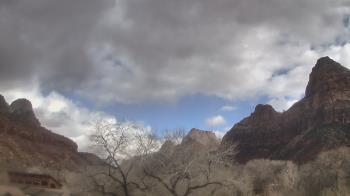 Weather camera view of Zion Canyon Village.