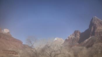 Weather camera view of Zion Canyon Village.