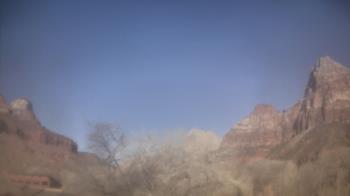 Weather camera view of Zion Canyon Village.
