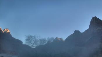 Weather camera view of Zion Canyon Village.