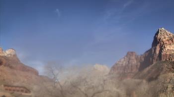 Weather camera view of Zion Canyon Village.
