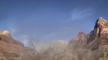 Weather camera view of Zion Canyon Village.