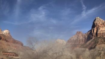 Weather camera view of Zion Canyon Village.