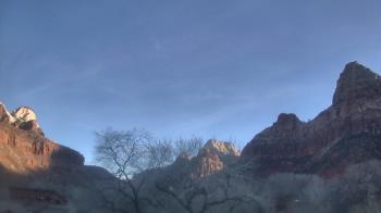 Weather camera view of Zion Canyon Village.