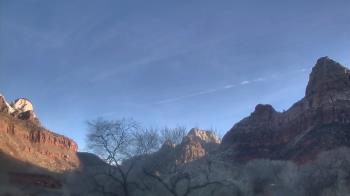 Weather camera view of Zion Canyon Village.