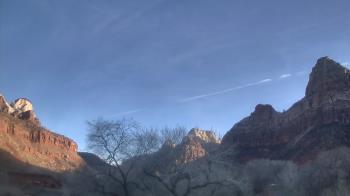Weather camera view of Zion Canyon Village.