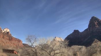 Weather camera view of Zion Canyon Village.