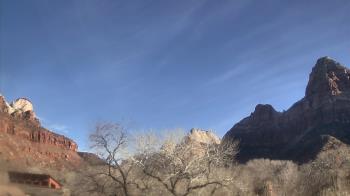 Weather camera view of Zion Canyon Village.