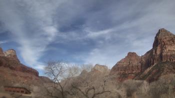 Weather camera view of Zion Canyon Village.