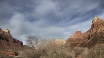 Weather camera view of Zion Canyon Village.