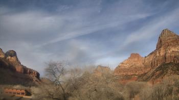 Weather camera view of Zion Canyon Village.