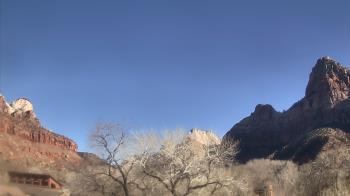 Weather camera view of Zion Canyon Village.