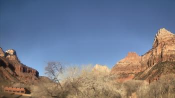 Weather camera view of Zion Canyon Village.