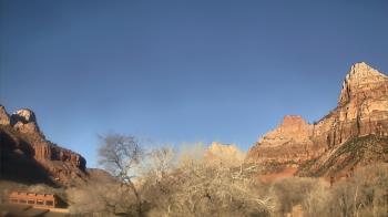 Weather camera view of Zion Canyon Village.