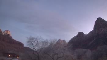 Weather camera view of Zion Canyon Village.