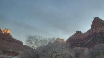 Weather camera view of Zion Canyon Village.