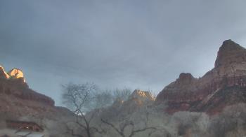 Weather camera view of Zion Canyon Village.