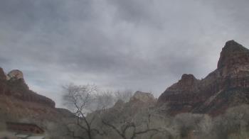 Weather camera view of Zion Canyon Village.