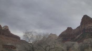 Weather camera view of Zion Canyon Village.