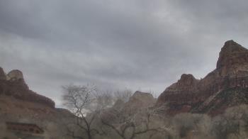 Weather camera view of Zion Canyon Village.