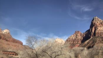 Weather camera view of Zion Canyon Village.
