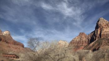 Weather camera view of Zion Canyon Village.