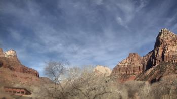Weather camera view of Zion Canyon Village.