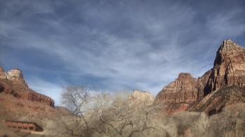 Weather camera view of Zion Canyon Village.
