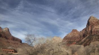 Weather camera view of Zion Canyon Village.